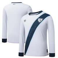 Men's Umbro White Guatemala National Team 2025 Home Replica Long Sleeve Jersey
