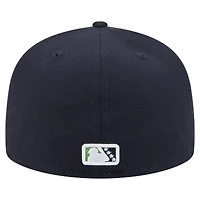 Men's New Era  Navy Gwinnett Stripers Authentic Collection 59FIFTY Fitted Hat