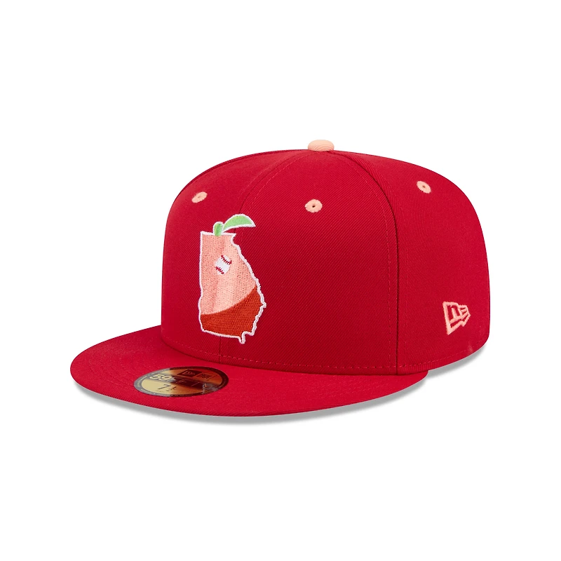 Men's New Era  Red Gwinnett Stripers Theme Nights 59FIFTY Fitted Hat