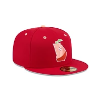Men's New Era  Red Gwinnett Stripers Theme Nights 59FIFTY Fitted Hat