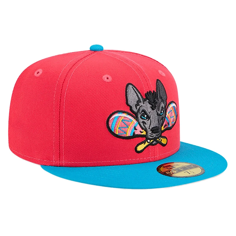 Men's New Era Red Gwinnett Stripers Copa de la Diversión 59FIFTY Fitted Hat
