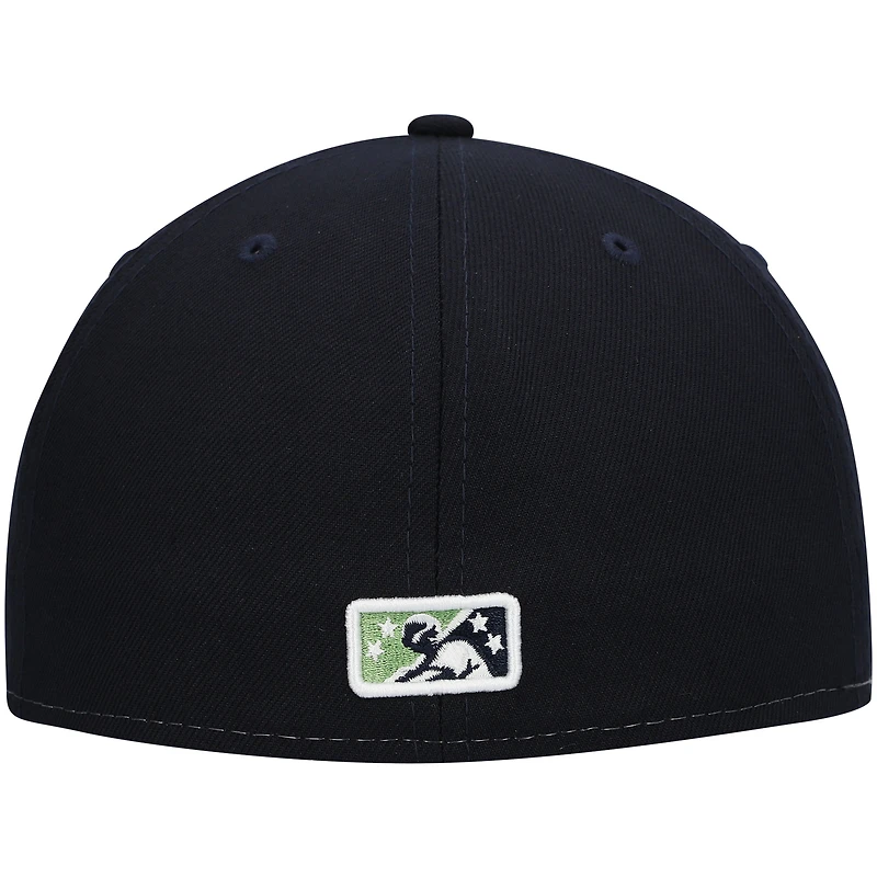 Casquette ajustée New Era Gwinnett Stripers Authentic Collection Team Alternate 59FIFTY pour homme, blanche