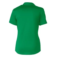 Women's Cutter & Buck Kelly Green Gwinnett Stripers Prospect Textured Stretch Polo
