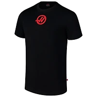 Men's  Black Haas F1 Team Centre Roundel T-Shirt