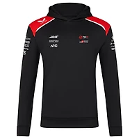 Men's Castore Black Haas F1 Team Overhead Hoodie