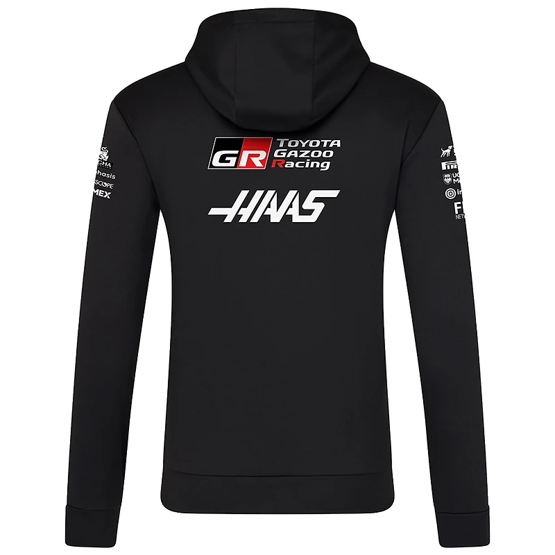 Men's Castore Black Haas F1 Team Overhead Hoodie