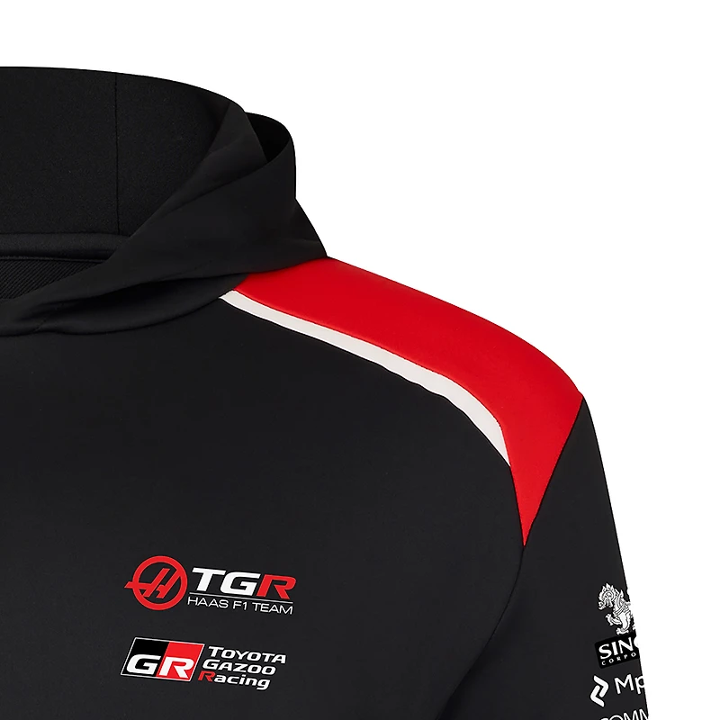 Men's Castore Black Haas F1 Team Overhead Hoodie