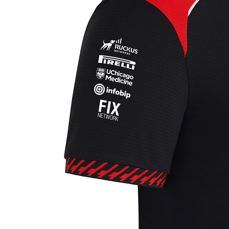 Men's Castore Black Haas F1 Team Polo