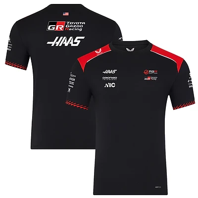 Men's Castore Black Haas F1 Team Set Up T-Shirt