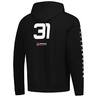 Men's Esteban Ocon Black Haas F1 Team 2025 Fan Wear Hoodie
