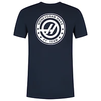 Men's Navy Haas F1 Team 2025 Fan Wear Roundel Ring T-Shirt