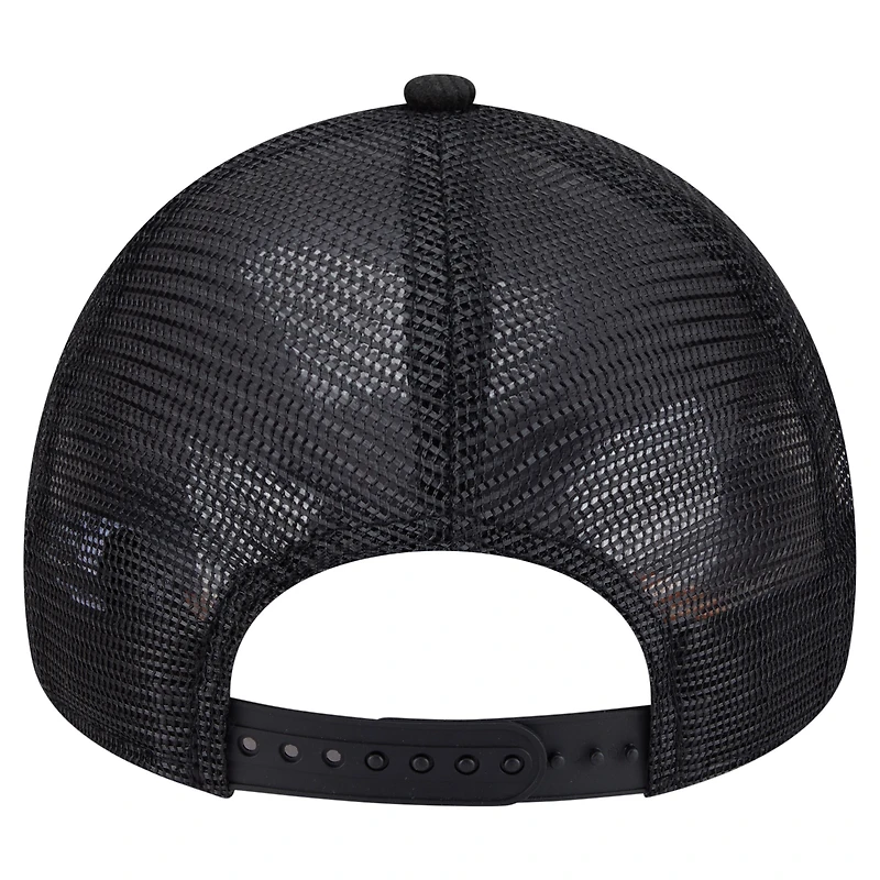 Casquette ajustable New Era noire Haas F1 Team en velours côtelé E-Frame Trucker pour homme