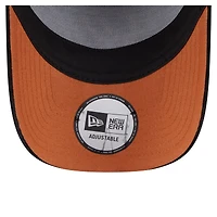 Casquette trucker New Era noire pour homme, modèle Haas F1 Team, en velours côtelé à armature en E, ajustable.