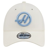 Men's New Era Cream Haas F1 Team 9FORTY Adjustable Hat
