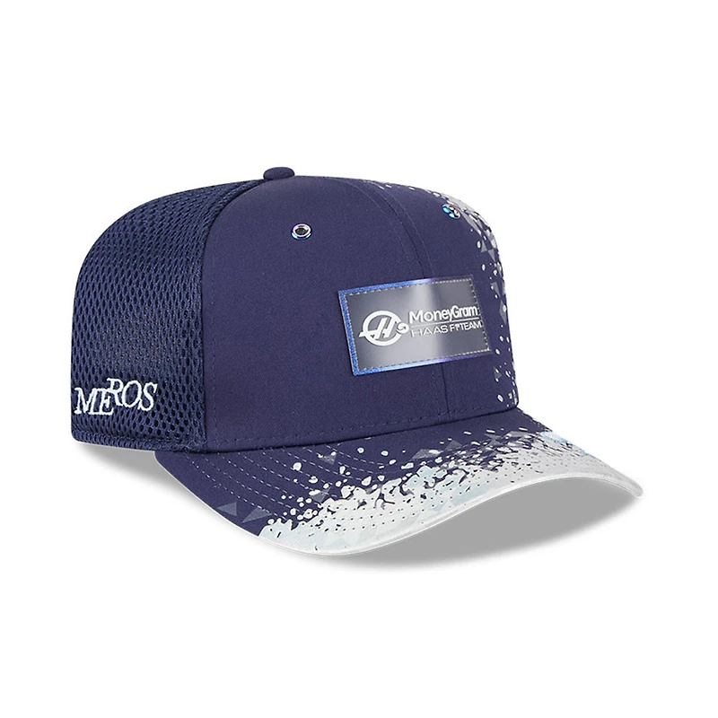 Men's New Era Esteban Ocon Navy Haas F1 Team 2025 Las Vegas Grand Prix Special 9FIFTY Snapback Hat