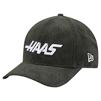 Casquette ajustable 9FORTY en velours côtelé vert Haas F1 Team New Era pour homme