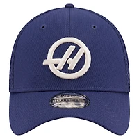 Casquette ajustée New Era bleu marine Haas F1 Team Dashmark 39THIRTY pour homme