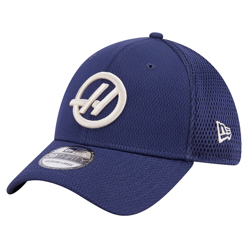 Casquette ajustée New Era bleu marine Haas F1 Team Dashmark 39THIRTY pour homme