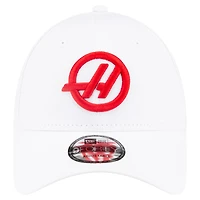 Casquette ajustable 9FORTY Haas F1 Team Flawless blanche New Era pour homme