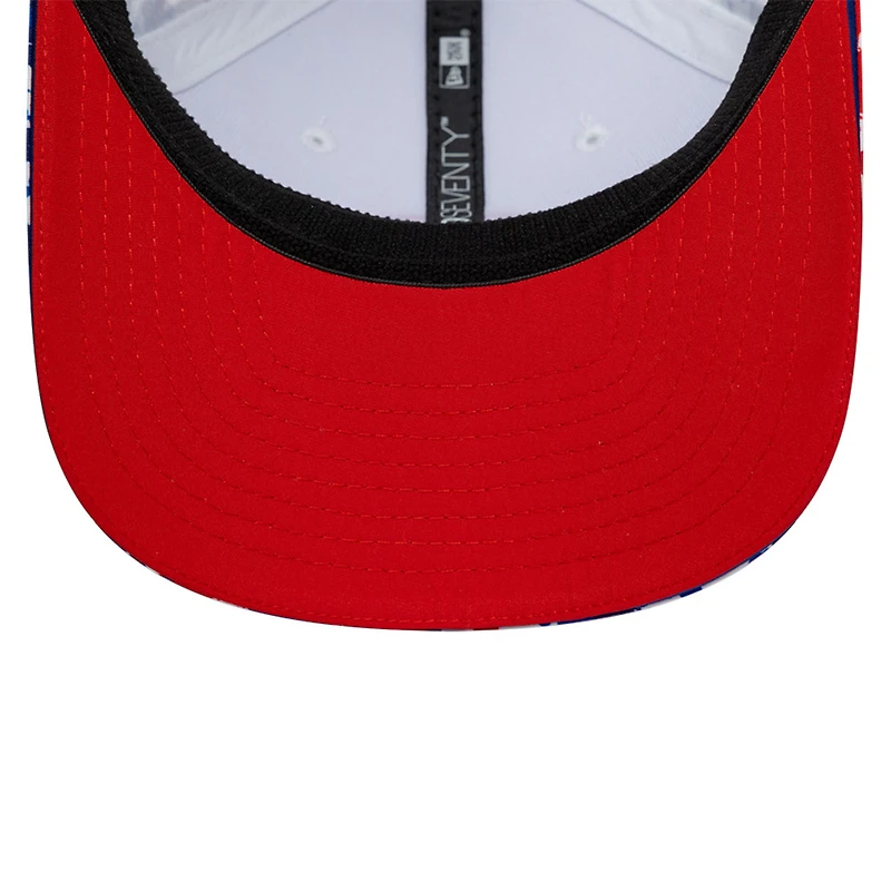 Men's New Era White Haas F1 Team Silverstone 9SEVENTY Trucker Adjustable Hat