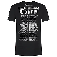 T-shirt noir pour homme Ollie Bearman, pilote Haas F1 Team 2025, The Bear Tour