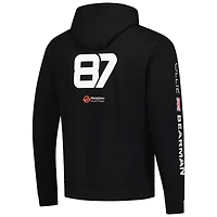 Men's Ollie Bearman Black Haas F1 Team 2025 Fan Wear Hoodie