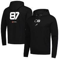 Sweat à capuche Ollie Bearman noir Haas F1 Team 2025 pour homme
