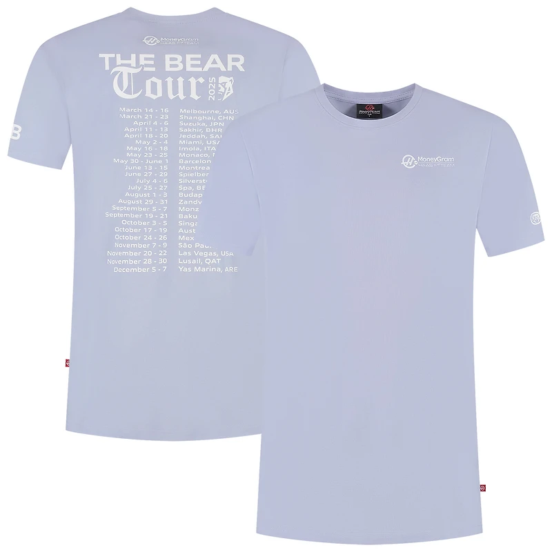 Men's Ollie Bearman Haas F1 Team 2025 Driver The Bear Tour T-Shirt