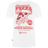 Men's White Haas F1 Team 2025 Fan Wear Pizza T-Shirt