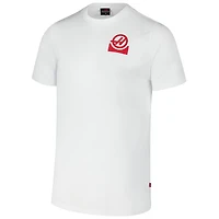 Men's  White Haas F1 Team Color Block T-Shirt