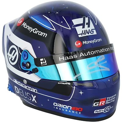 Casque Oliver Bearman Haas F1 Team autographié, édition spéciale Grand Prix de Singapour 2025, échelle 1:2