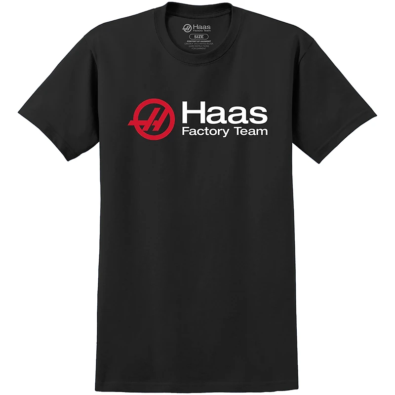 Men's Black Haas Factory Team Tri-Blend T-Shirt