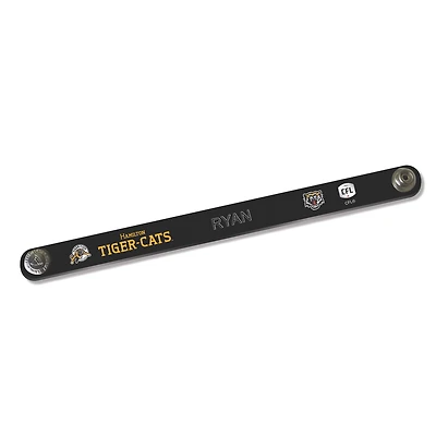 Bracelet mince en cuir personnalisé des Tiger-Cats de Hamilton