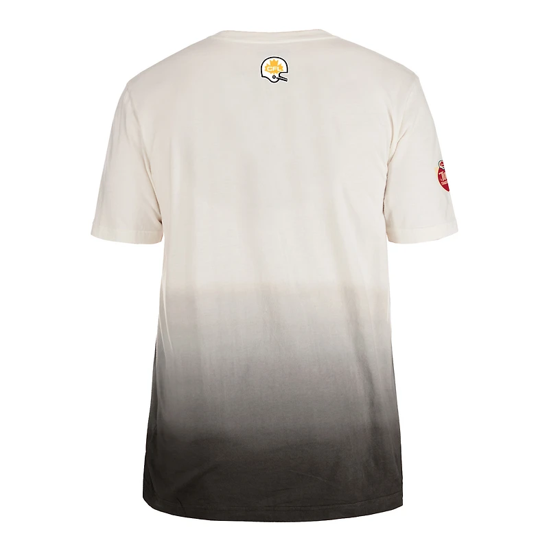 Men's New Era Black/Cream Hamilton Tiger-Cats Turf Traditions T-Shirt