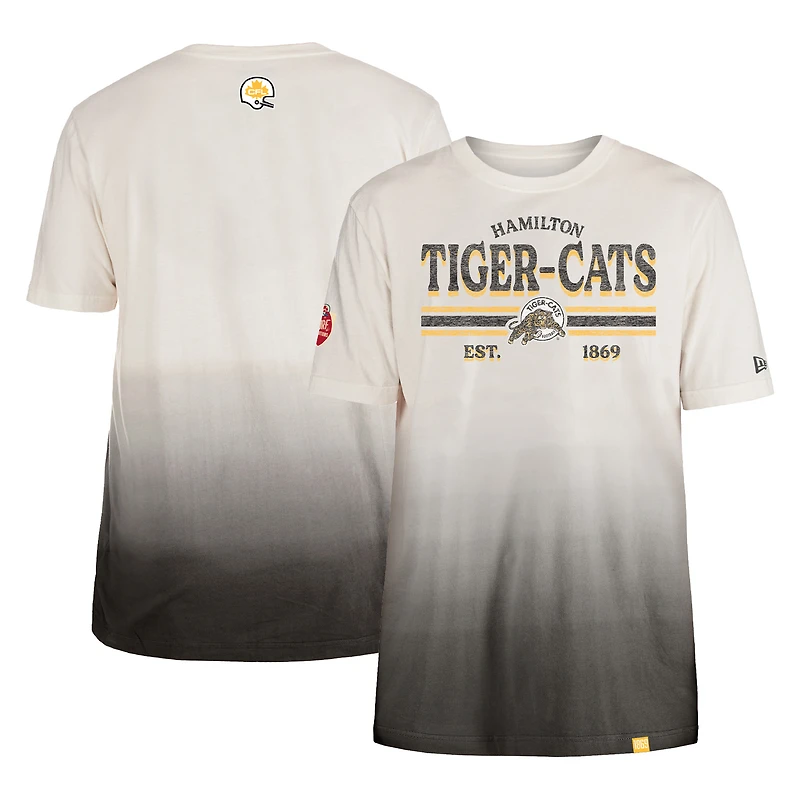 T-shirt Turf Traditions des Tiger-Cats de Hamilton New Era noir/crème pour hommes