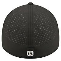Casquette New Era noire pour homme Hamilton Tiger-Cats 2026 Sideline 39THIRTY Flex