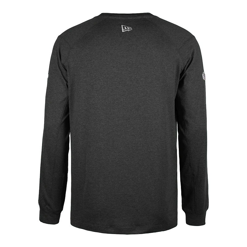 Men's New Era Black Hamilton Tiger-Cats Sideline Thrive Performance Long Sleeve T-Shirt