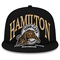 Men's New Era Black Hamilton Tiger-Cats Turf Traditions 9FIFTY Snapback Hat