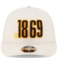 Men's New Era Cream Hamilton Tiger-Cats Turf Traditions Retro Crown 9FIFTY Adjustable Snapback Hat