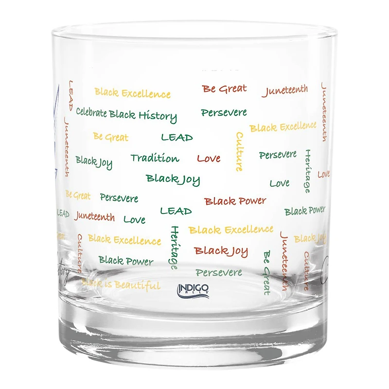 Hampton Pirates 14oz. Black History Month Rocks Glass