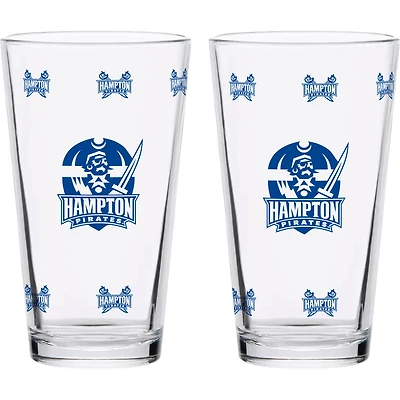 Hampton Pirates Lot de deux Knockout 16 oz. Ensemble de verres à pinte