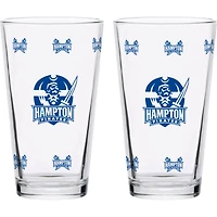 Hampton Pirates Lot de deux Knockout 16 oz. Ensemble de verres à pinte