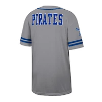 Men's Colosseum Gray Hampton Pirates Free Spirited Baseball Jersey