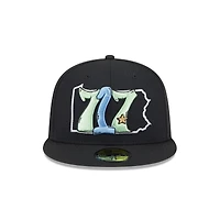 Men's New Era  Black Harrisburg Senators Theme Nights 59FIFTY Fitted Hat
