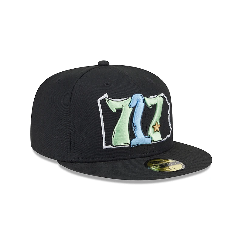 Men's New Era  Black Harrisburg Senators Theme Nights 59FIFTY Fitted Hat