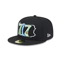 Men's New Era  Black Harrisburg Senators Theme Nights 59FIFTY Fitted Hat