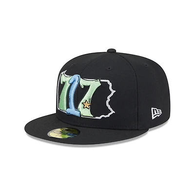Men's New Era  Light Blue Harrisburg Senators Theme Nights 59FIFTY Fitted Hat