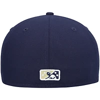 Men's New Era Navy Harrisburg Senators Authentic Collection Road 59FIFTY Fitted Hat