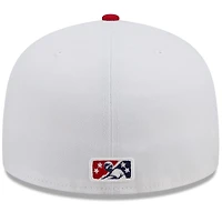 Men's New Era Red/Navy Harrisburg Senators Marvel x Minor League 59FIFTY Fitted Hat