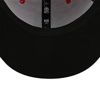Casquette ajustée 59FIFTY des Sénateurs de Harrisburg Marvel x Minor League New Era pour homme, rouge/bleu marine